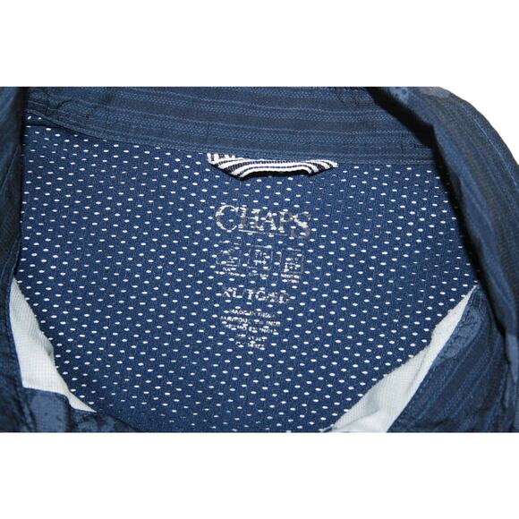 Chaps Short Sleeve Shirt Mens XL Blue UV Protective - Picture 3 of 7